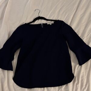 Green Envelope Midnight Blue Blouse